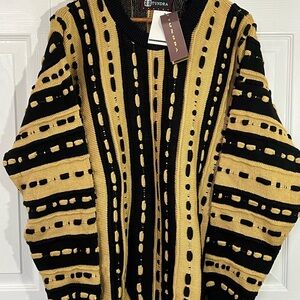 Tundra Men's Black & Tan Crewneck Sweater